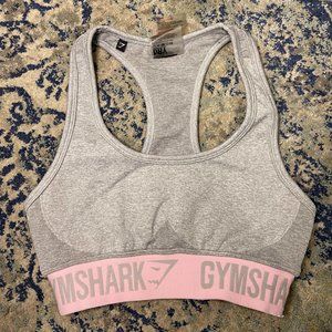 Gymshark grey and pink sports bra
